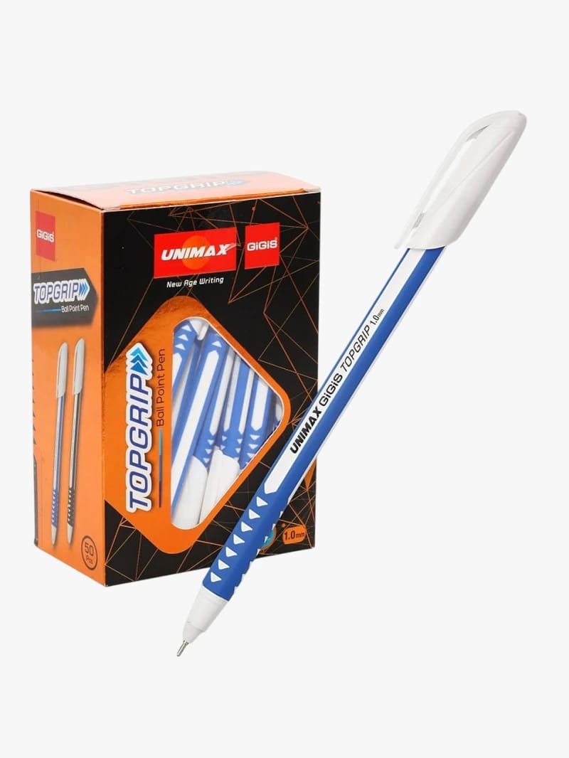 Unimax GiGi's TopGrip Ballpoint Pen for an Enhanced Writing Experience, Perfect Fit, Designed for Stationery Enthusiasts and Stylish Modern Design, Featuring Sleek Lines and Slip Resistance