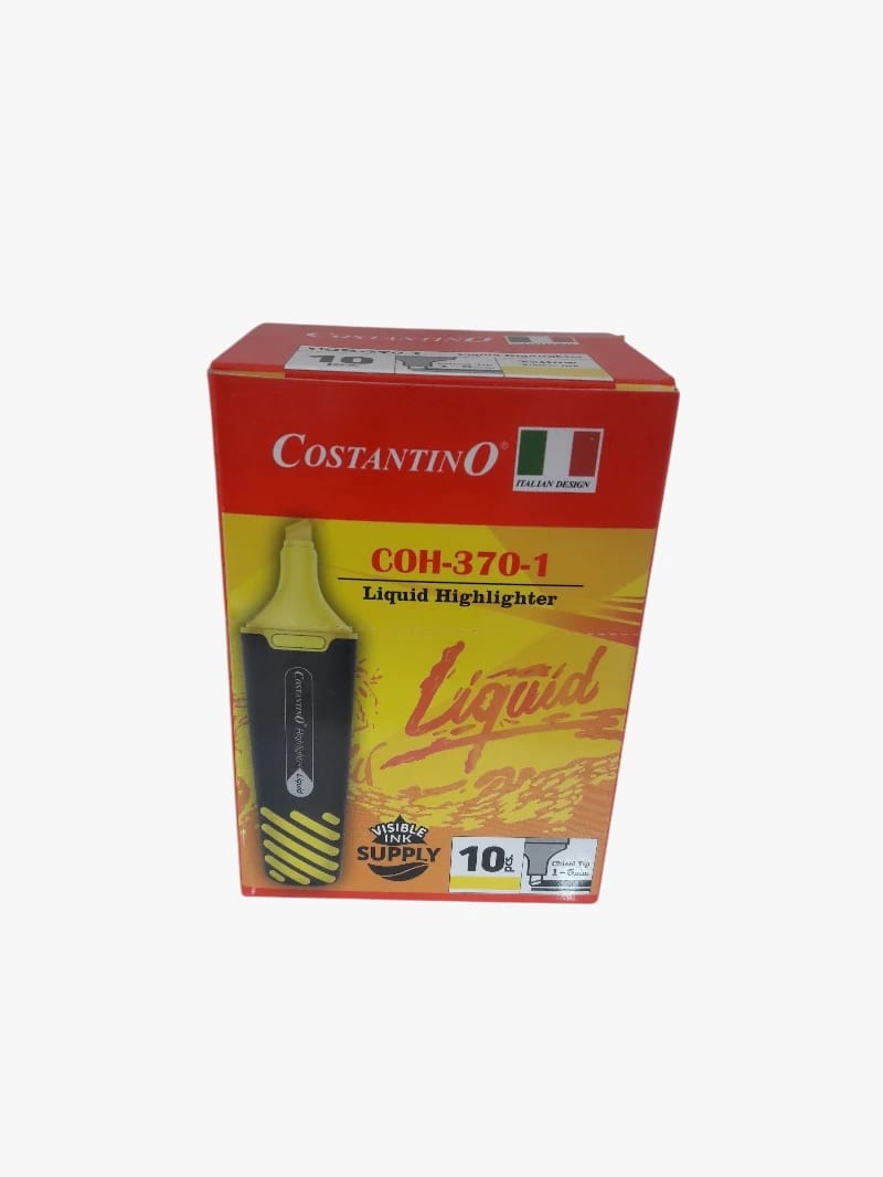 Costantino's Exceptional Liquid Highlighters Collection, Perfectly Crafted for Professionals and Students, Featuring Vibrant Colors and Sleek Design to Highlight Key Points and Ensure Information Clarity.