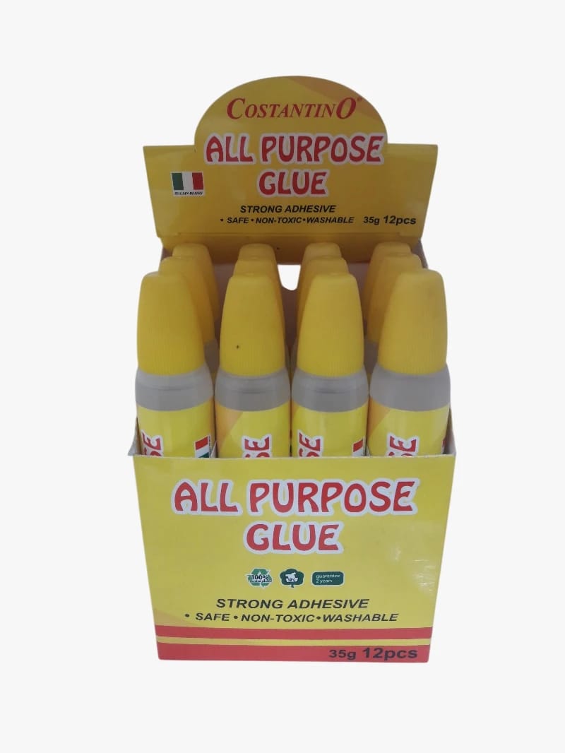 Costantino All Purpose Glue, Strong Adhesive, Safe and Non-Toxic, Ideal for Home and Craft Projects for Adults and Kids
