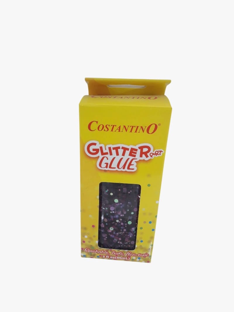 Costantino Glitter Glue for Arts and Crafts, Stunning Sparkle Design, Perfect for School Projects and Kids' Handmade Gifts, Safe Non-toxic Formula, Easy-to-use Consistency and Effective for Young Artists