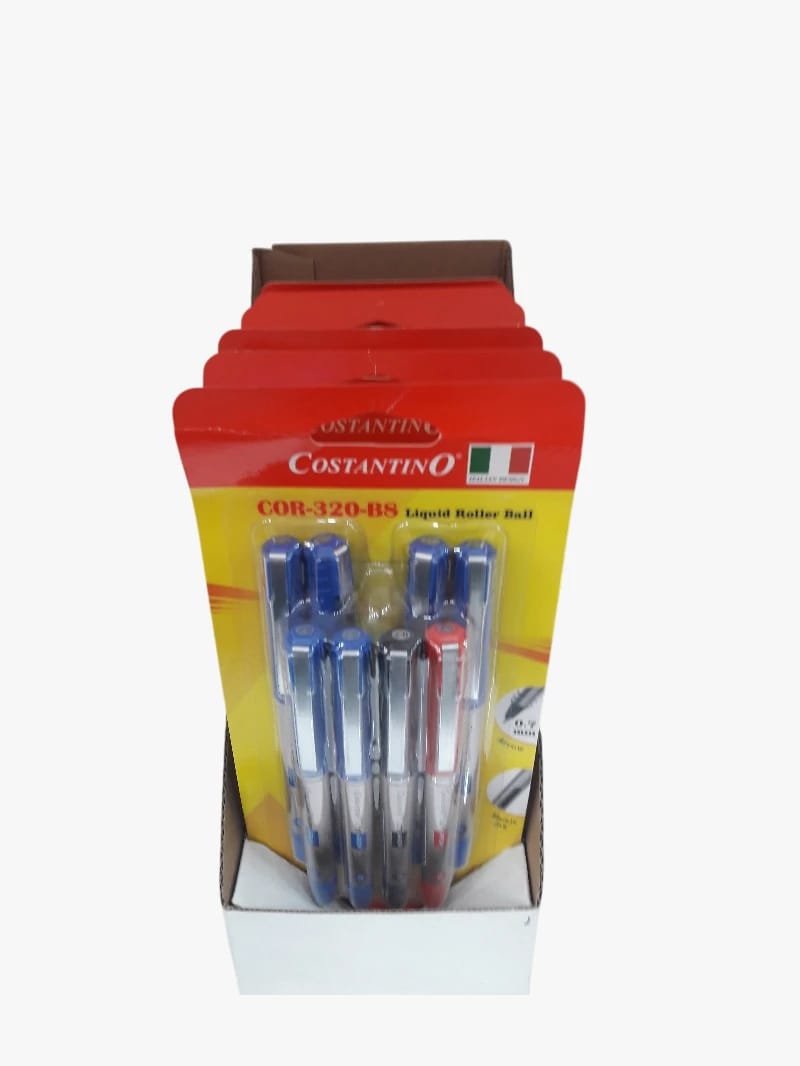 Costantino Liquid Roller Ball Pens with Unique Design for Writing Enthusiasts, Ideal for Daily and Professional Use, Combining High Performance and Superior Quality for Professionals and Students.