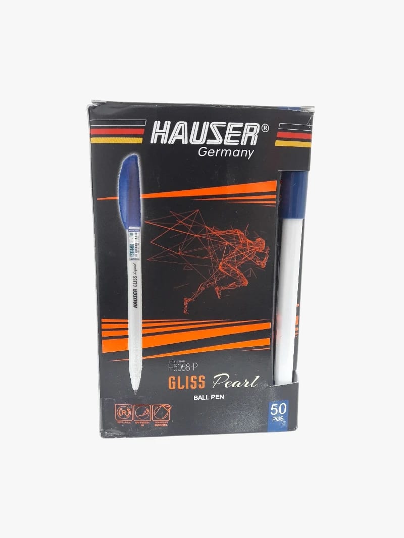 Hauser Gliss Pearl Ball Pens, the ideal choice for daily writing and students, offering smooth and precise writing with their sleek, ergonomic design suitable for all ages and educational levels.