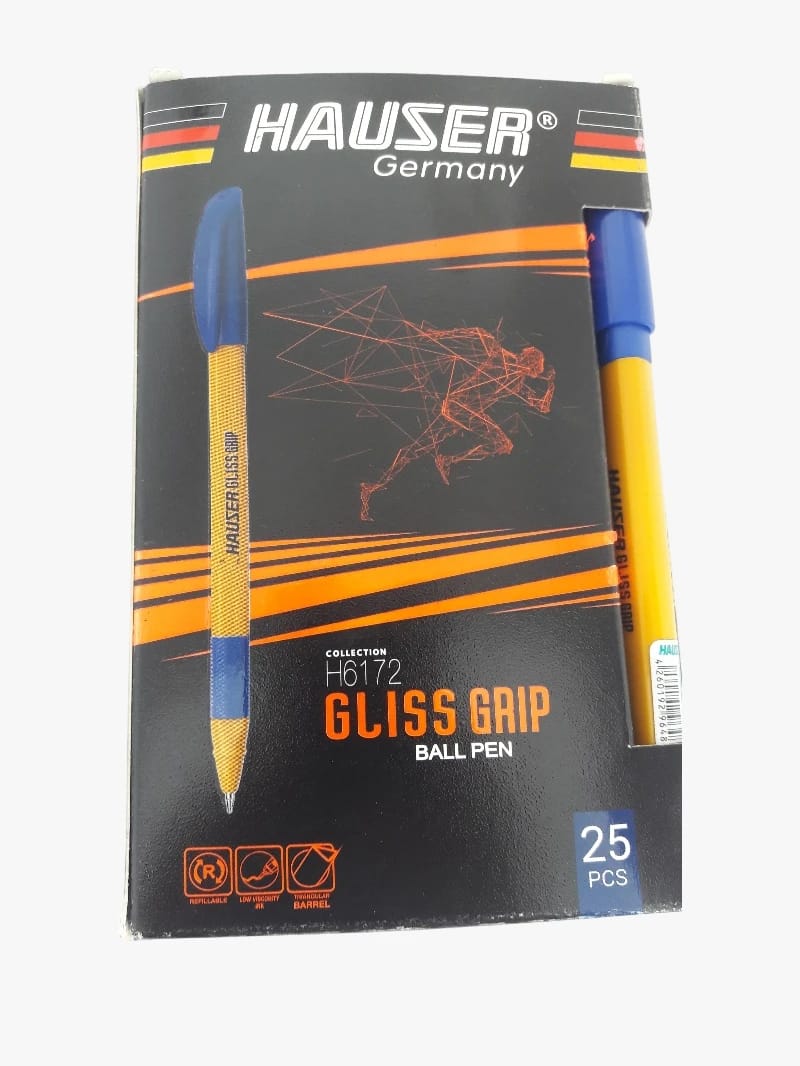 Hauser Gliss Grip Ball Pen Collection Ideal Writing Tool for Enthusiasts, Students, and Professionals Offering Smooth Writing Experience with Sturdy Design.
