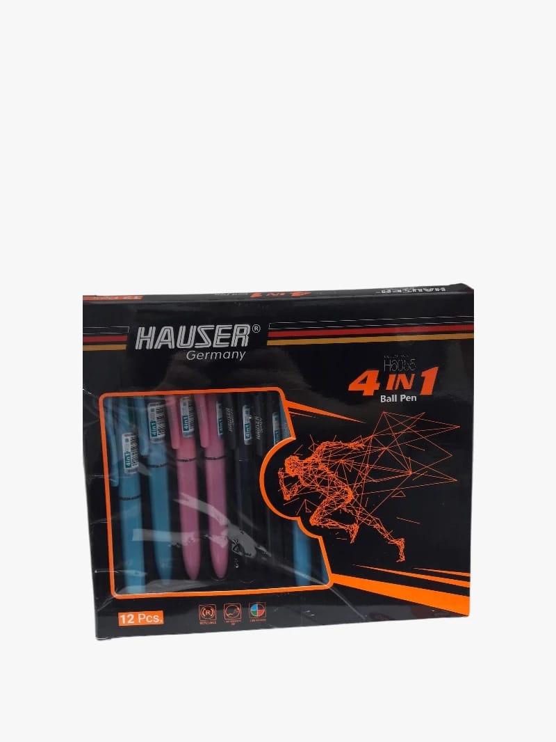 Hauser Stylish Pen Set Featuring 12 Pieces, Offering Smooth Writing and Dynamic Design for Students and Professionals Seeking High-Quality Writing Tools to Meet Their Diverse Daily Needs with a Creative Touch.