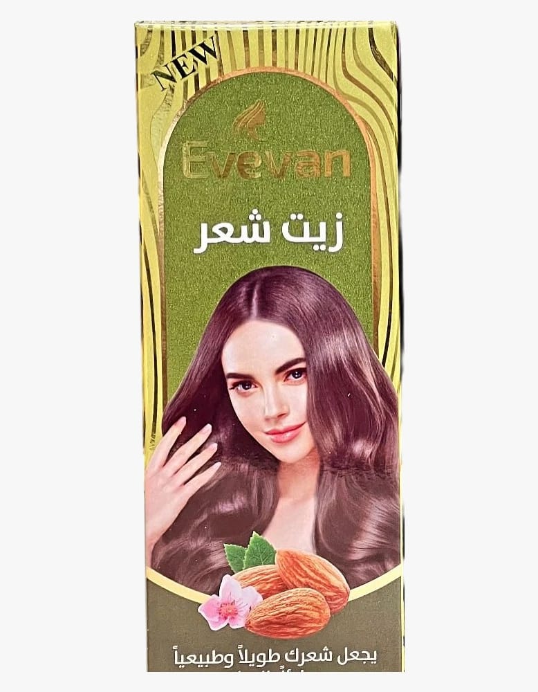 Evevan New Hair Oil for Women - Enhance Length and Thickness with Natural Almond Properties for Shiny and Smooth Hair.