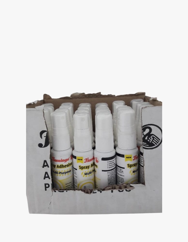 Flamingo Multi-Purpose Spray Adhesive for All, Designed for Professional and Home Use, Provides Effective Results for Quick Bonding and Securing Materials, Convenient Size for Daily Needs.