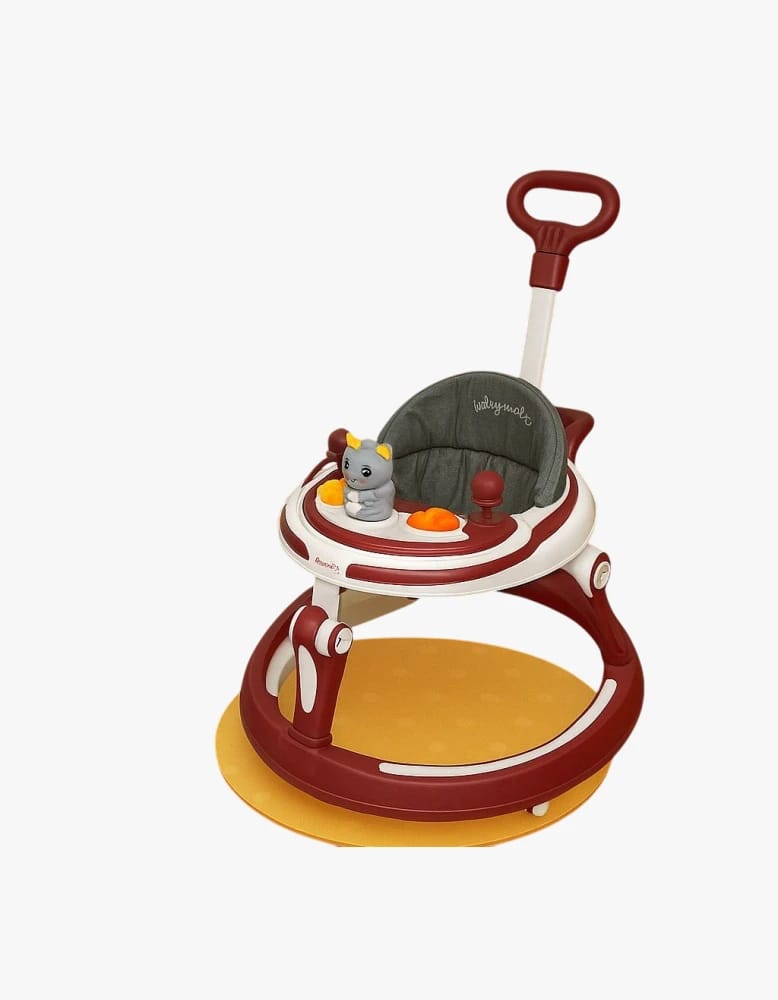 Babymoov Baby Walker Chair with 360 Degree Swivel Wheels, Fun Design For Toddlers with Entertaining Toys and Removable Play Tray, Suitable For Children Aged 6 to 18 Months.