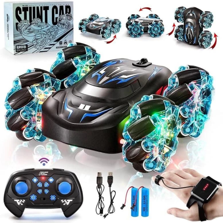 Stunt Car by Spffn Racing TM-SE3 Series: Futuristic Design Vehicle with Colorful Lights and Remote Control for All Ages - Exciting and Innovative Toy for Kids and Adults