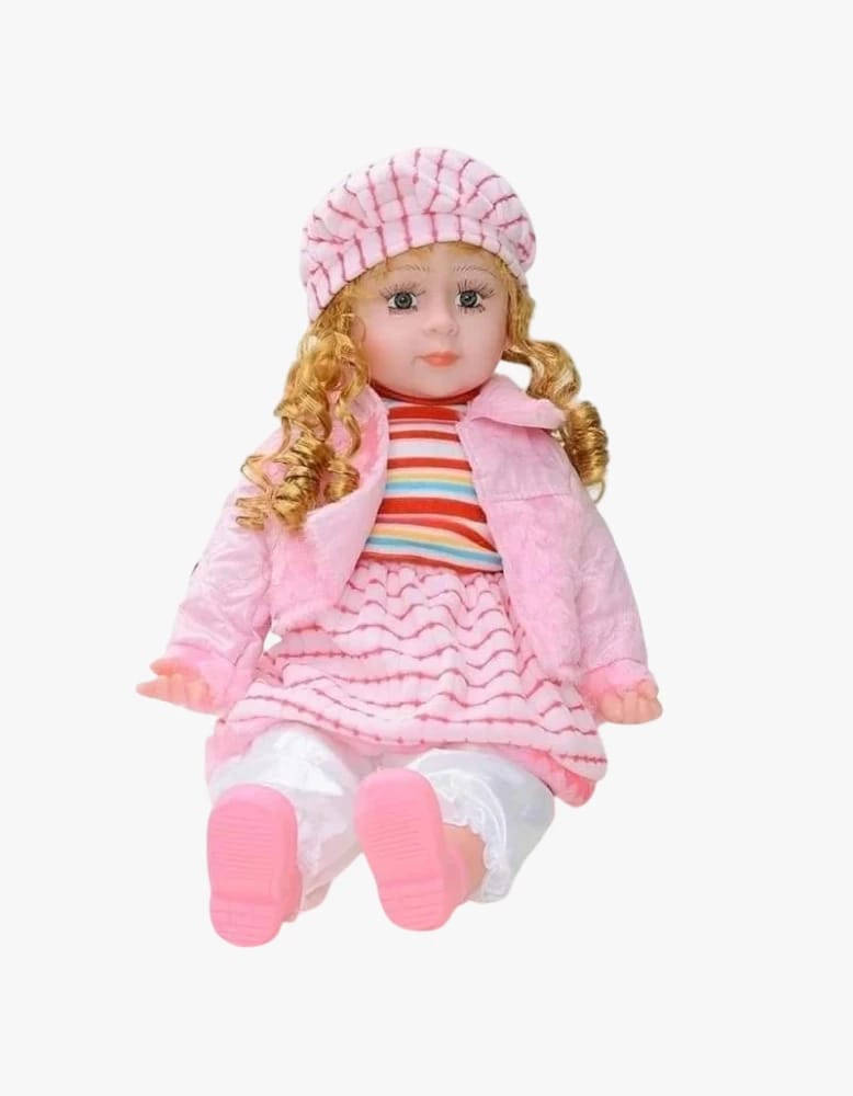 Beautiful Fabric Doll for Kids, Medium-Sized Plush Doll, Perfect for Children's Learning and Imaginative Play, Stylish Design for All Ages, Featuring Vibrant and Colorful Outfits