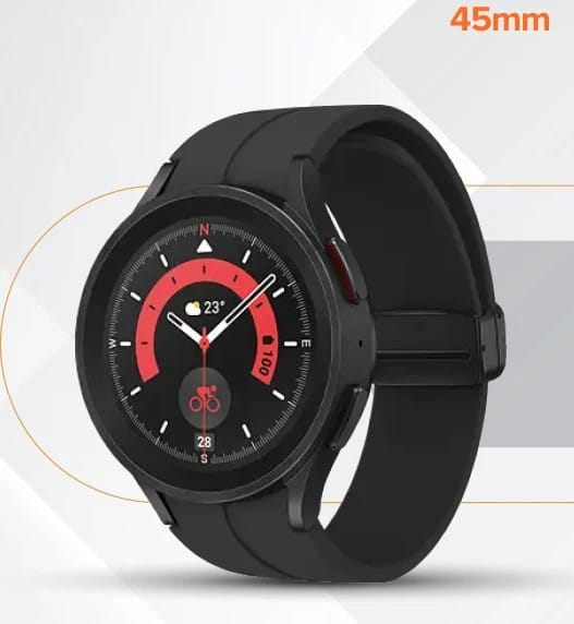 Samsung Galaxy Watch Smartwatch with Sleek Design 45mm for Athletes and Adventurers Seeking High Performance and Advanced Features for Fitness and Wellness