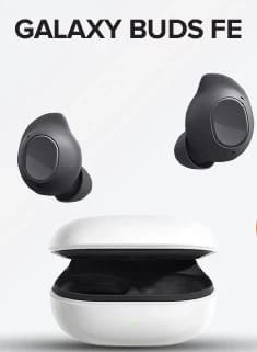 Samsung Galaxy Buds FE Wireless Earbuds with Stylish Design for Music Lovers and Sports Enthusiasts, Delivering Amazing Sound Quality and a Unique Experience for Tech Aficionados.