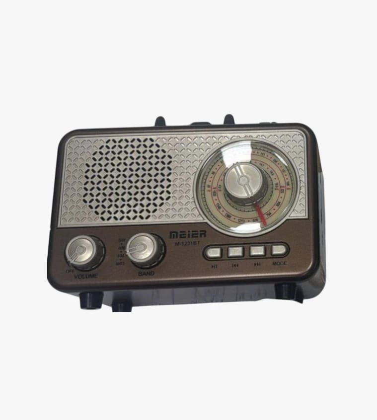 راديو ميير M-1231BT متعدد الوظائف مع تصميم كلاسيكي رائع للمستمعين المهتمين بالصوت عالي الجودة وتقنيات البلوتوث المتطورة