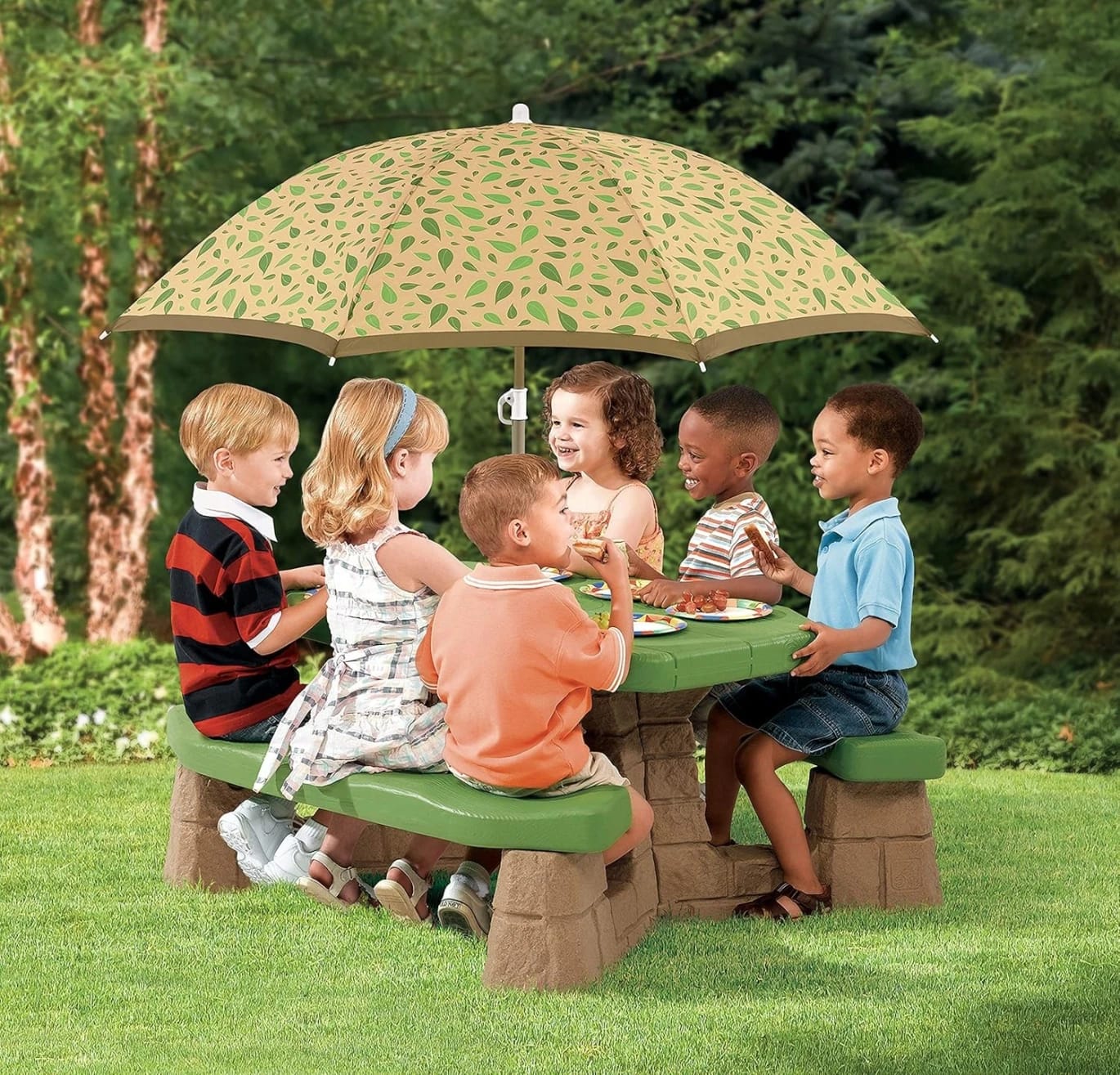 Step2 Naturally Playful Picnic Table With Umbrella
