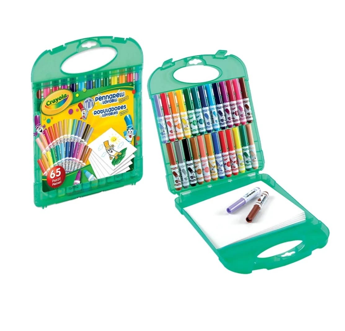 Create & Color Mini Washable Markers And Paper