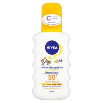 Nivea Kids Protect and Sensitive Sun Spray SPF 50+, 200ml