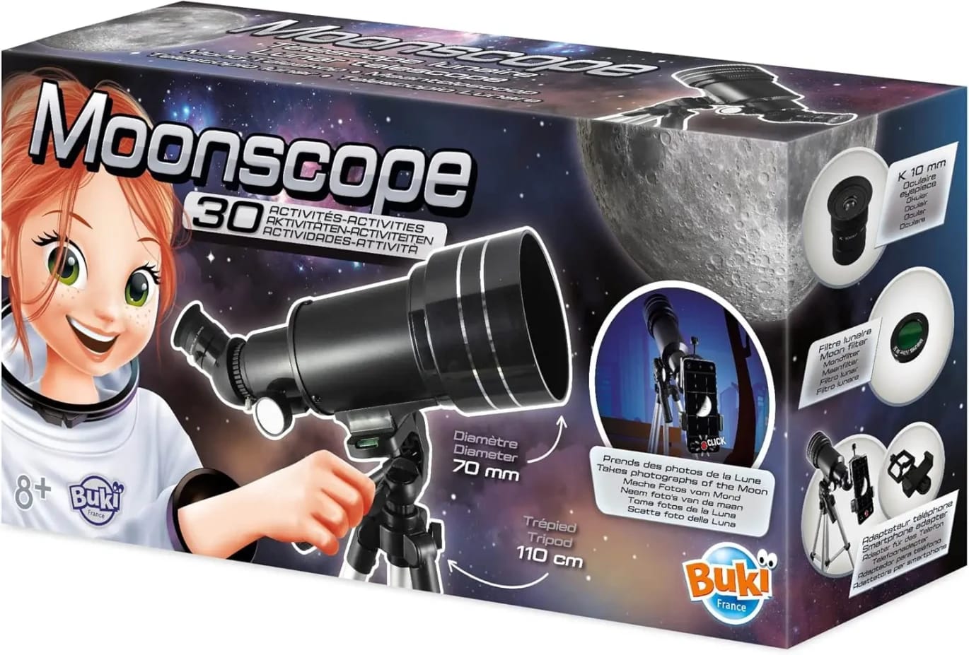 Buki - TS009B 30 Activity Lunar Telescope