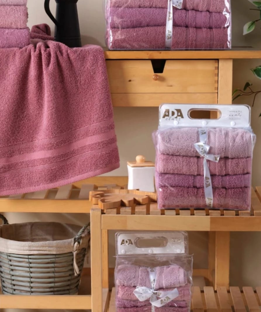 Ada Class Luxury Towel Set - Elegant Bathroom Design, Ultimate Softness and Aesthetic Touch for Luxury and Comfort Lovers, Specially Crafted to Elevate Your Daily Bathing Experience.
