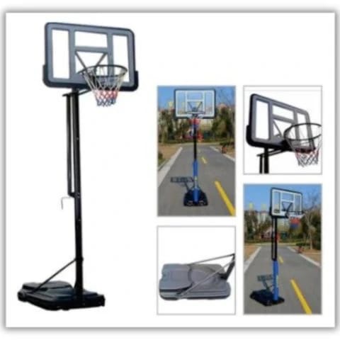 Deluxe Basketball Hoop (110x75x305CM) Easy Adjustable Height with Double Springs S021