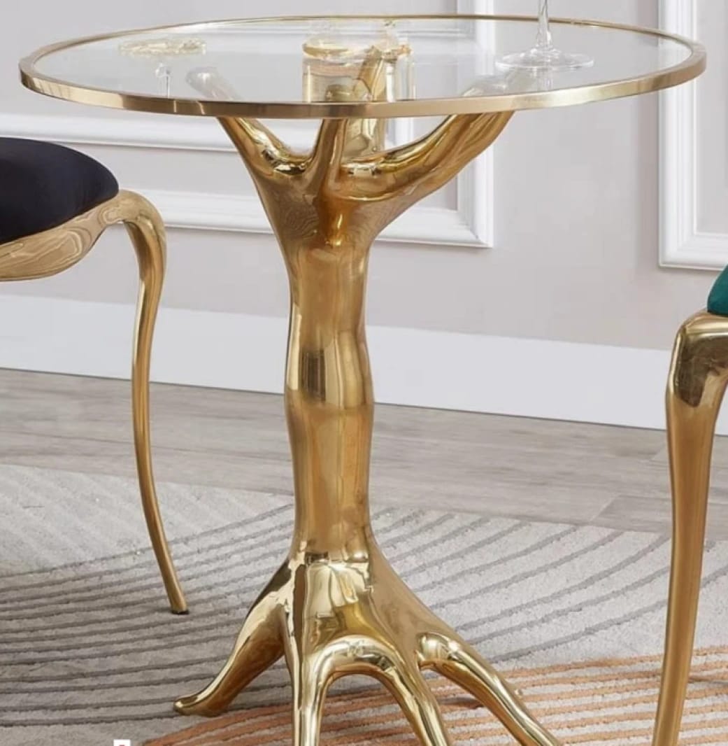 Round Glass Table with Gold Base for Modern Decor and Elegant Home Office Gatherings by Iconic Design Brands and Luxury Your Comfort is the Top Priority and Influencers Achieve Incredible Results with This Table