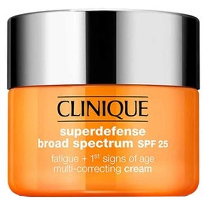 كلينيك كريم Super Defense متعدد التصحيح لمقاومة الإرهاق وعلامات التقدم بالسن الأولى، بعامل حماية SPF 25 - 30 مل