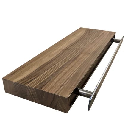 أرفف جدارية عائمة من خشب MDF والميلامين - 80x20 سم