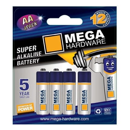 MEGA AA 1.5V ULTRA DIGITAL ALKALINE BATTERY - 4PCS
