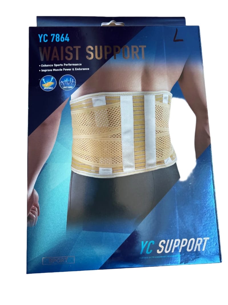 Waist Support with lumbar support YC 7864 Breathable and Light Fabric