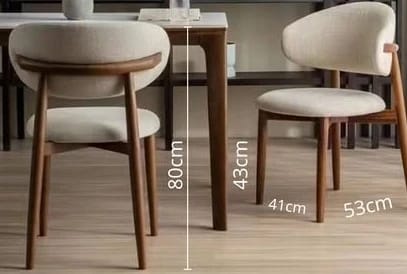 Innovative Dining Chair with Modern Design Made of Wood and Velvet, Perfect for Contemporary Homes and Elegant Dining Settings, Ideal for Daily Use with Comfort and Quality Construction.