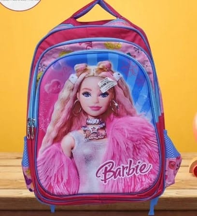 Barbie Kids Backpack with Signature Barbie Design Vibrant Colors Bold Look for Young Girls Seeking Unique Style Ensured Comfort and Durability for School and Travel Adventures.