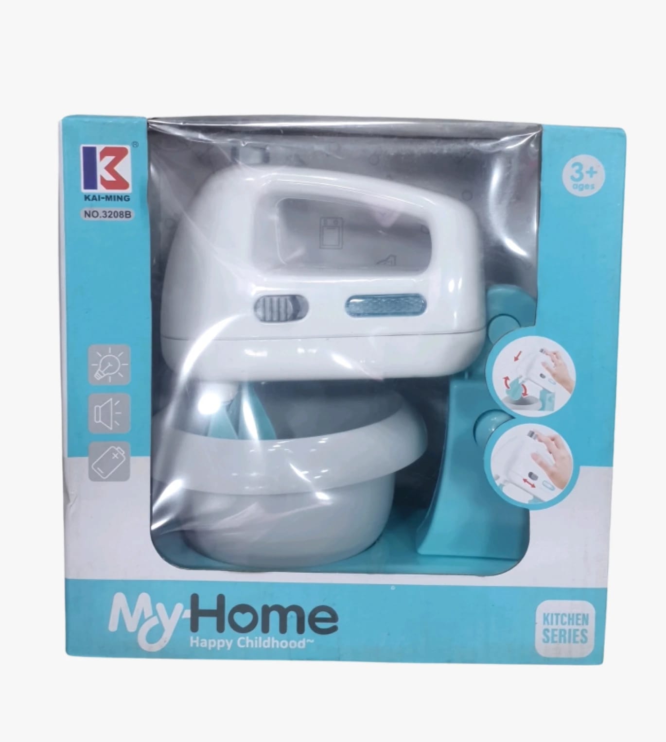 My Home Toy Mixer - Realistic Stand Design for Fun Imaginative Play, Colorful Kitchen Set for Kids Age 3 and Up - Kai-Ming