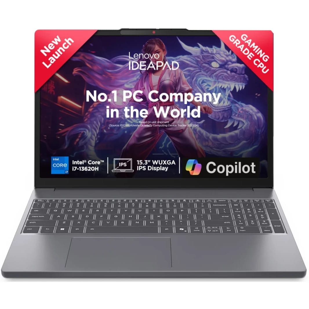 Lenovo IdeaPad Slim 3 Laptop, 13th Gen Intel Core i7-13620H, 16GB DDR5, 512GB SSD, 15.3" WUXGA 300 Nits, Ar/En Keyboard, Thin & Light Laptop