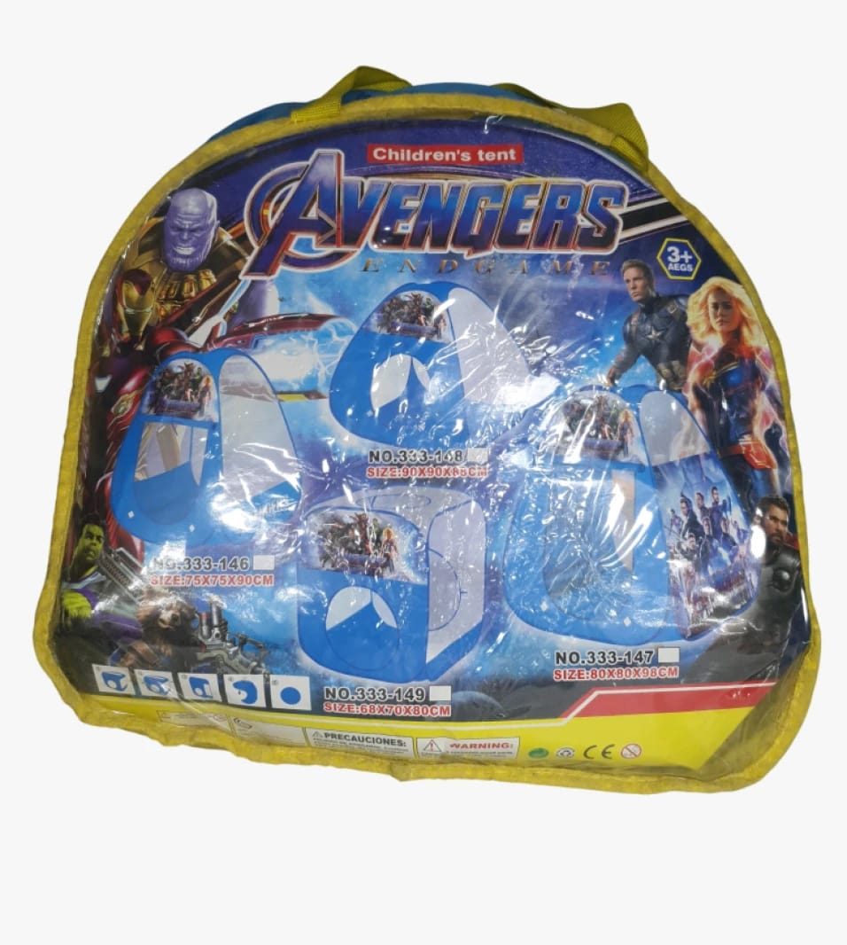 Avengers Endgame Kids Tent with Iconic Superhero Design for Young Heroes, High-Quality Popular Superhero Characters, Perfect for All Occasions and Lovely Home Play Sessions for Kids.