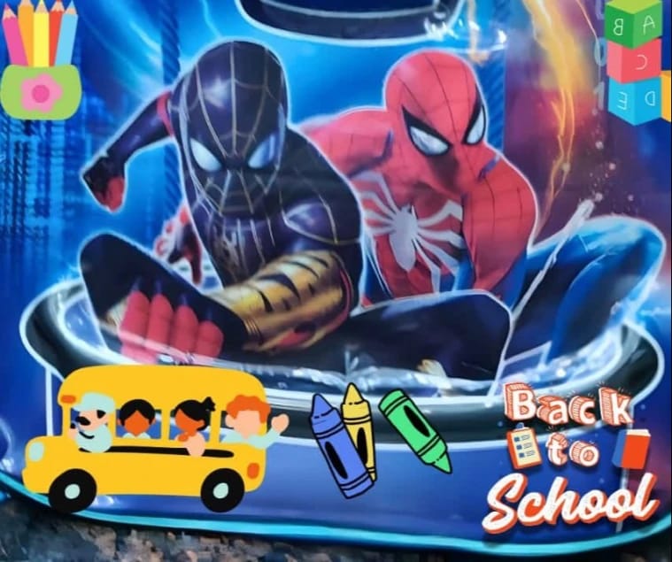Kids School Backpack Featuring Superhero Spider-Man Design, Perfect for Back to School, Offering Excellent Quality and Durability, Combines Fun and Functionality for Everyday School Use.