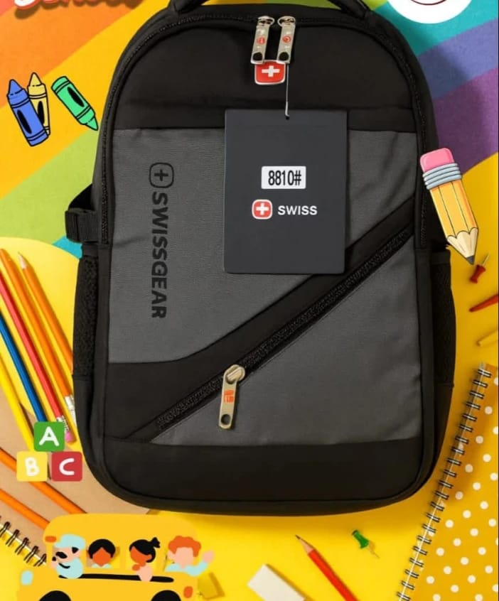 SwissGear Kids Backpack by Swiss for Young Adventurers, Stylish and Durable Design, Perfect for School and Outdoor Activities, Featuring Practical Pockets and Strong Zipper, Comfortable and Secure.