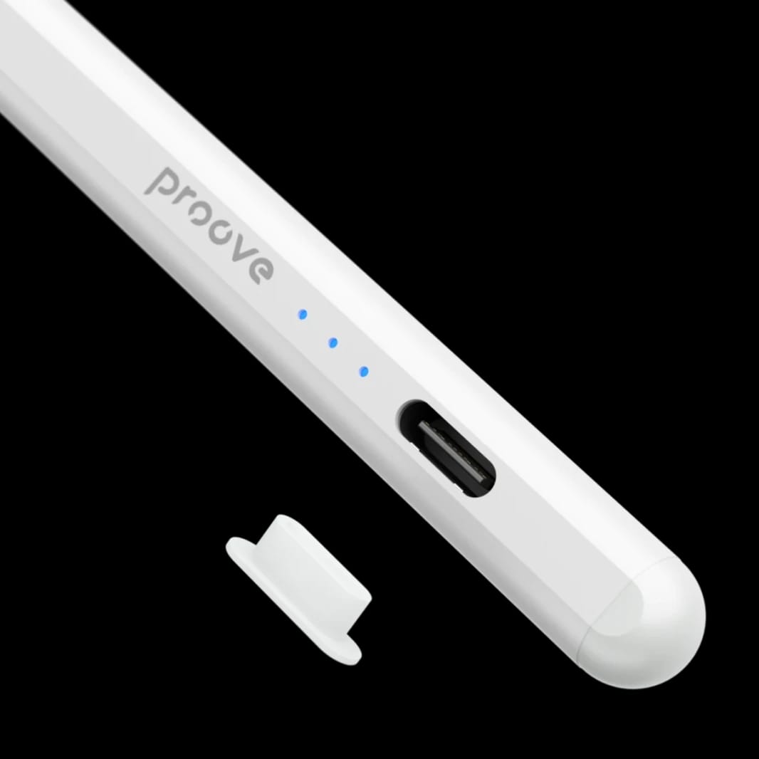 Proove Magic Wand ASP-01 Active Version Stylus for Students & Office Work USB-C Charging, Active working time 9 hours- White