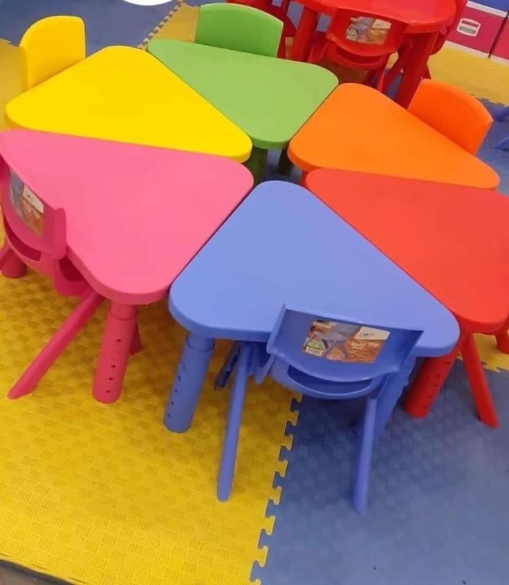Children's Colorful Tables and Chairs, Innovative Design Ideal for Classrooms and Home Activities, Versatile and Suitable for Boys and Girls of All Ages, Famous Brand, High Quality