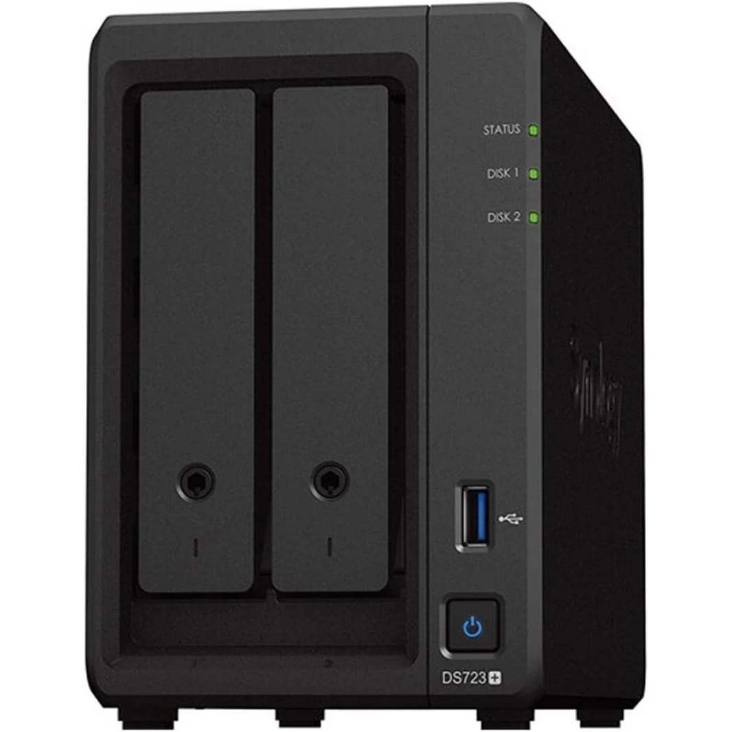 Synology DiskStation DS725+ 2-Bay NAS Server with AMD Ryzen R1600 CPU & 2GB RAM