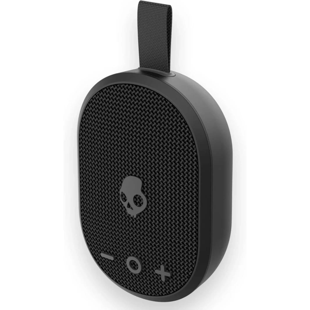 Skullcandy Ounce Wireless Bluetooth Speaker - IPX7 Waterproof Mini Portable Speaker with 16 Hour Battery, Downward Firing Passive Radiator, and Ballistic Nylon Carry Strap - Black