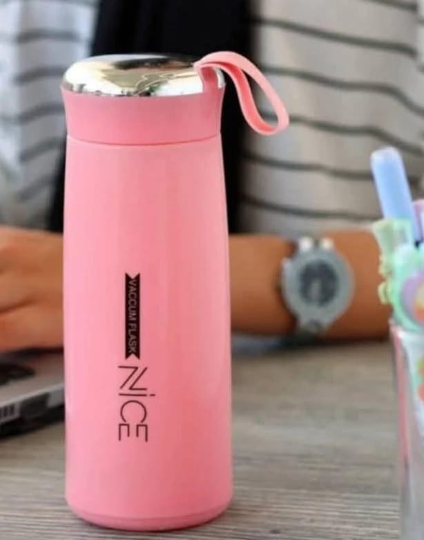 Nice Pink Vacuum Flask Travel Bottle, Uniquely Stylish Design for Individuals Seeking Reliable Temperature Maintenance. Ideal as a Gift for Those Who Appreciate Functional Elegance.