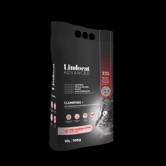 LindoCat Advanced Clumping + Activated Carbon 10ltr