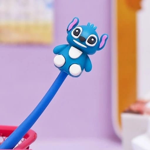 Charming Kids' Pen with Delightful Blue Cartoon Character Design, Perfect for Creativity and Daily Writing, Captivating Children with Its Playful Appearance, Making It a Favorite for School and Home