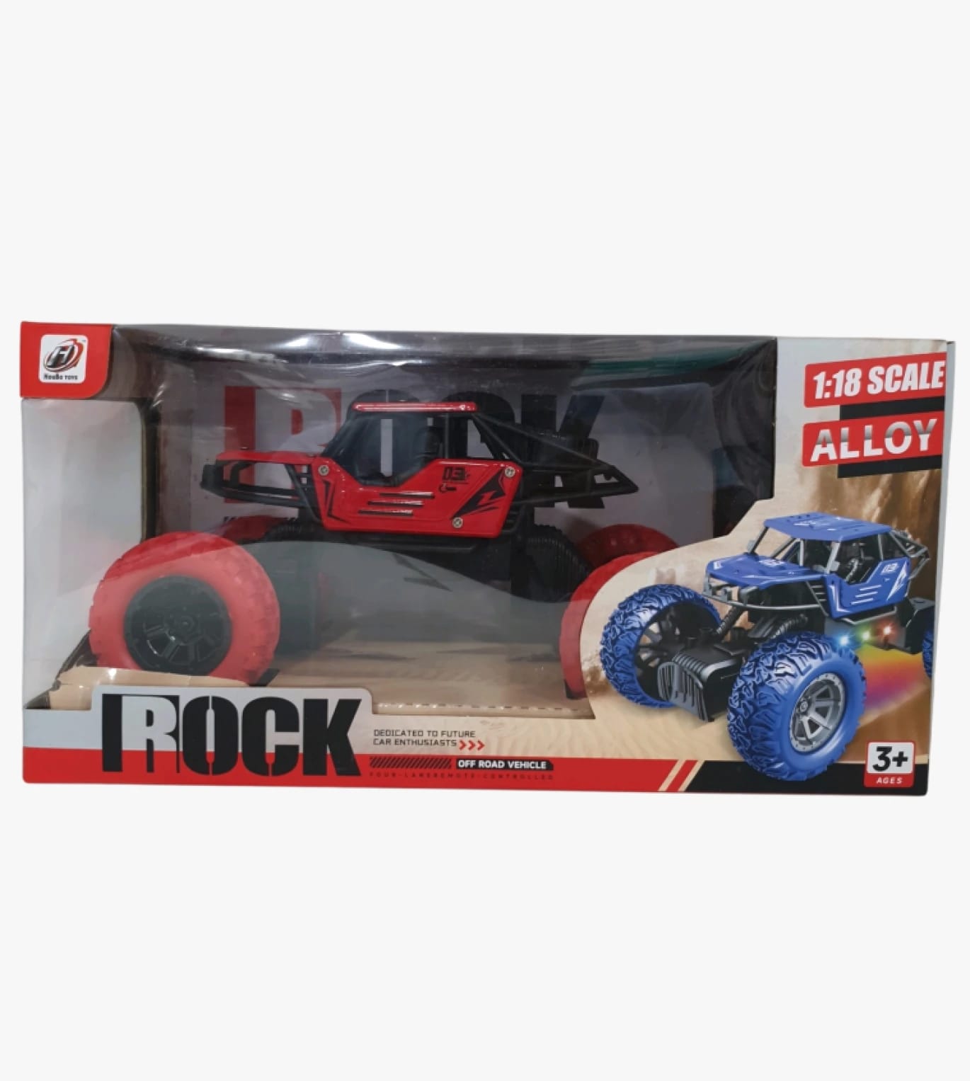 Rock Remote Control Car with Alloy Colors, 1:18 Scale, Perfect for Kids Who Love Off-Road Adventures. Features Robust Tires for Rough Terrains, Engineered for Kids' High Performance and Fun.