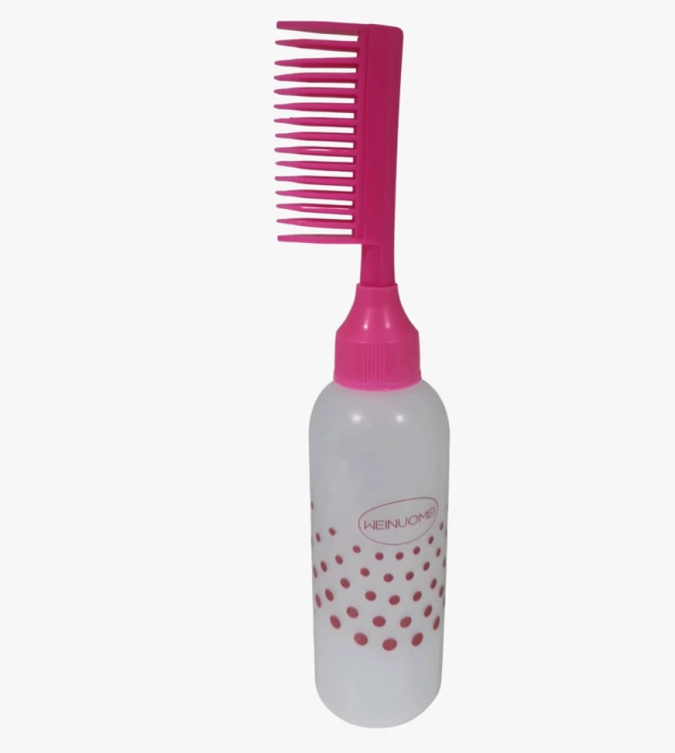 WEINUOMEI Hair Dye Applicator Bottle with Integrated Comb in Multiple Colors for Perfect Hair Dye Distribution and Clean Hair Handling for Long and Short Hair