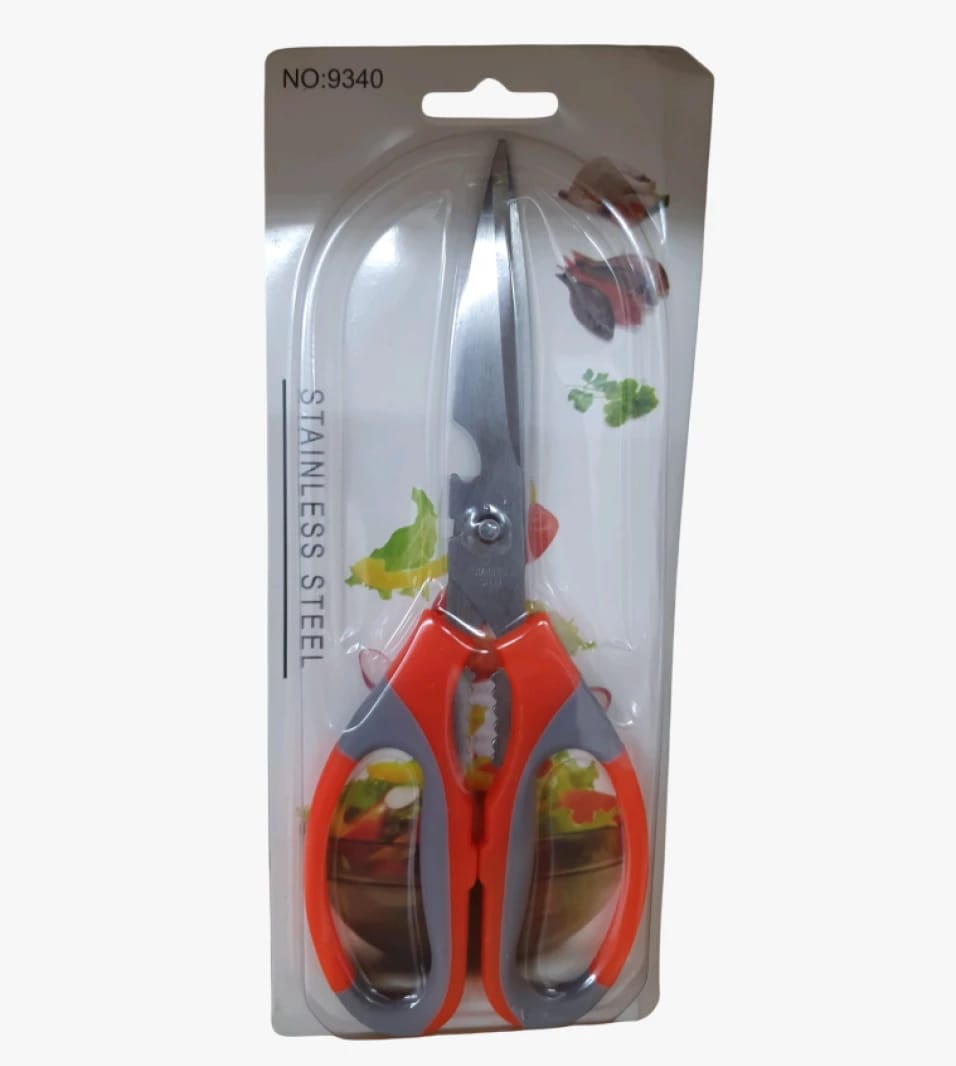 Multi-Purpose Stainless Steel Kitchen Scissors with Comfortable Non-Slip Grip, Perfect for Kitchen Use, Gardening, and Various Crafts. Elegant Design to Suit All Needs and Cater Various Daily Activities.