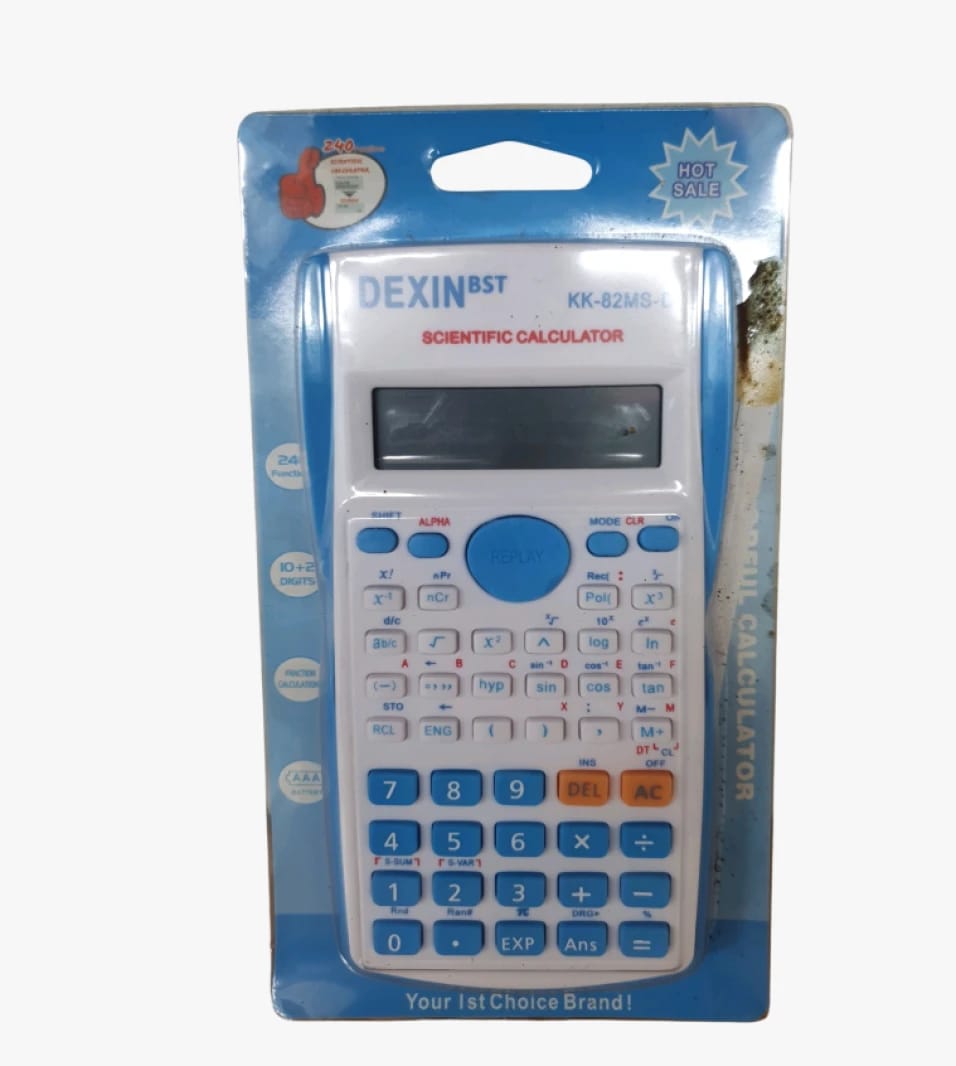 آلة حاسبة علمية دكسين بي إس تي موديل KK-82MS-L بتصميم متقدم لاحتياجات الطلاب والمهنيين. أداة موثوقة للكيمياء، الرياضيات، والهندسة مع شاشة عرض مميزة وخيارات حساب متقدمة.
