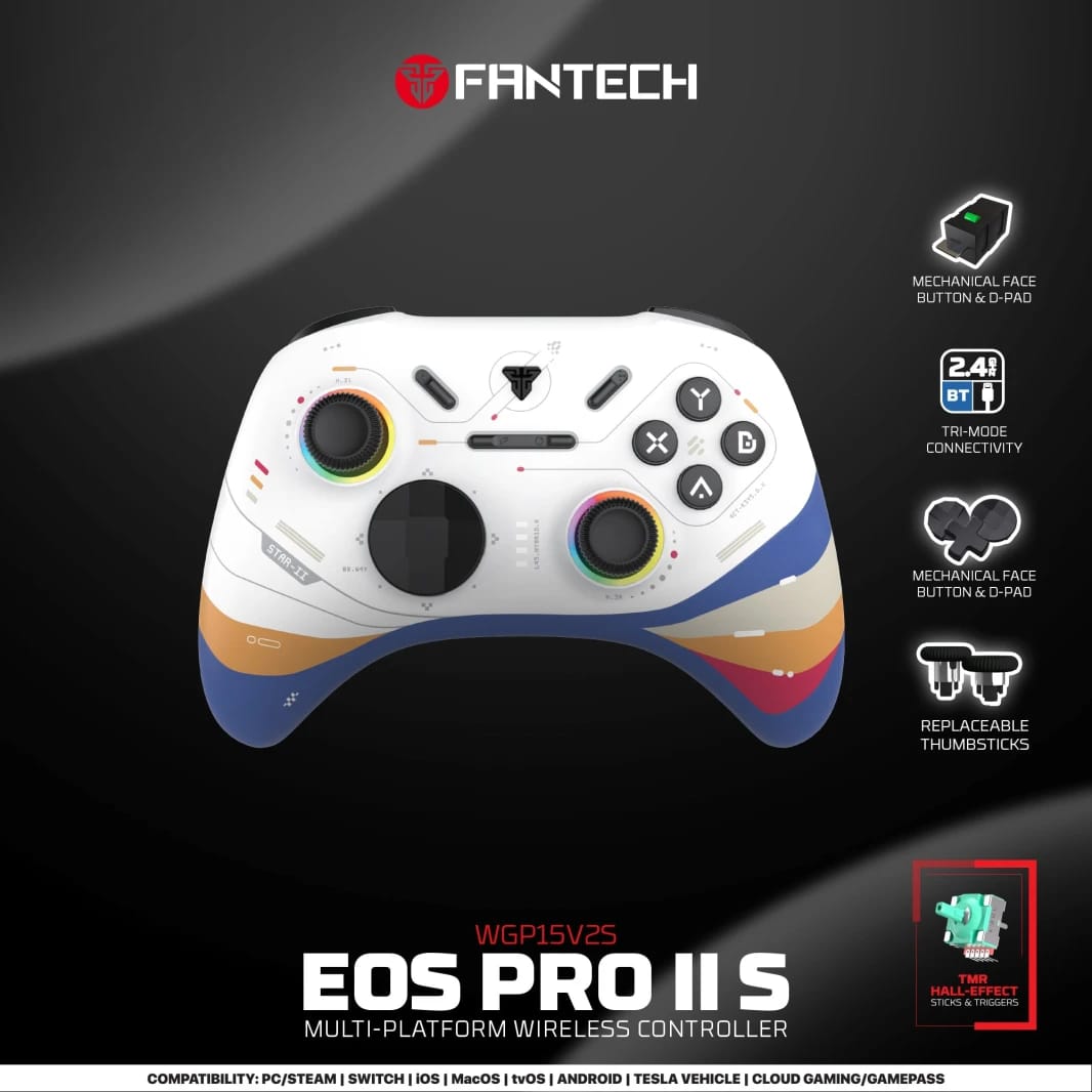 FANTECH EOS PRO II WGP15 V2 WIRELESS GAMEPAD GEMINUS BLACK