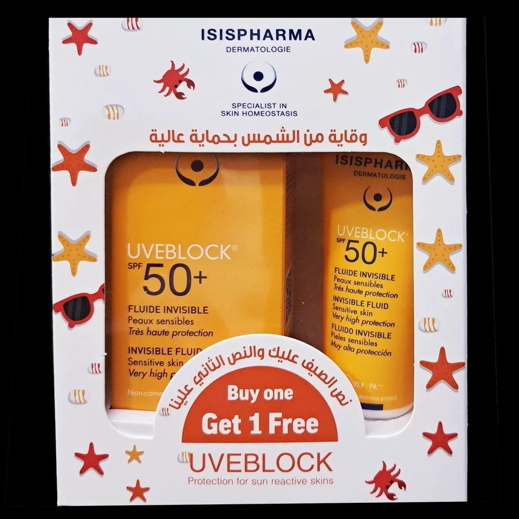 UVEBLOCK SPF 50+ FLUID 40ml DUO PACK