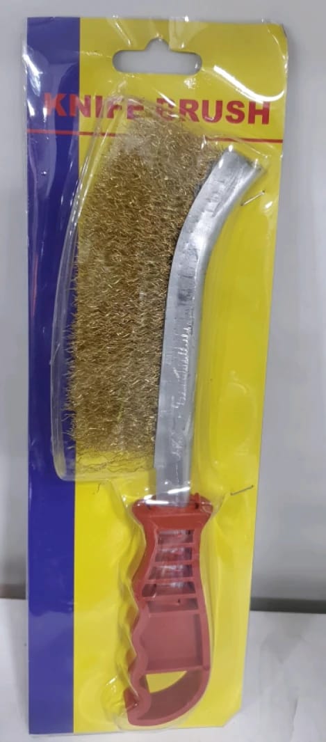Heavy-Duty Wire Brush by Knife Brush Company, Ideal for Tough Surface Cleaning with Ergonomic Handle, Designed for Professionals and Amateurs Alike, Ensuring Long-Lasting Durability and High Quality.