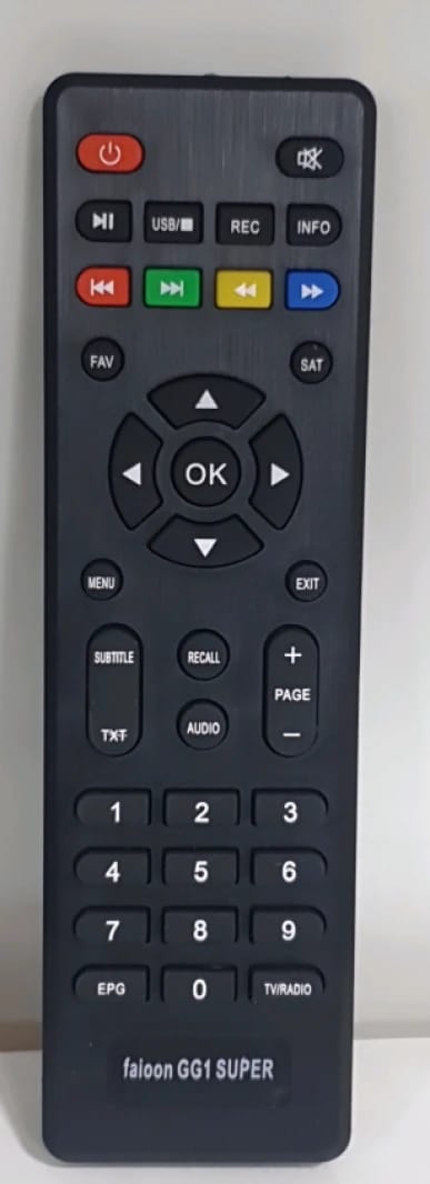 Faioun GG1 SUPER Remote Control with a stylish and modern design for users seeking comprehensive control and flexibility in operating their diverse entertainment devices with ease and finesse.