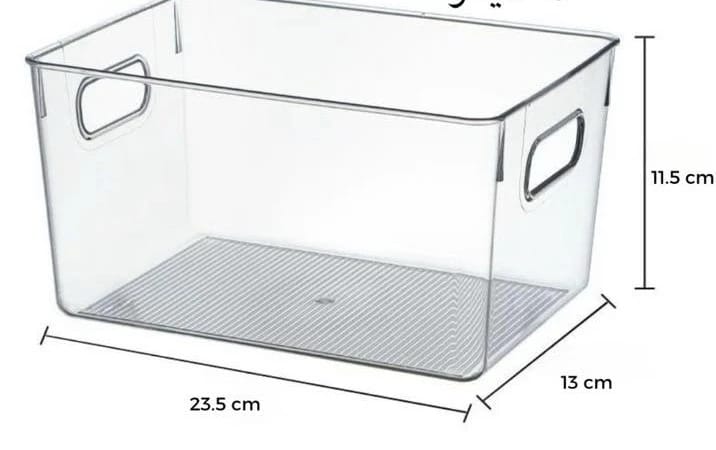 Transparent Storage Box for Home and Office with Lid and Handles Ideal for Organization and Clutter Control